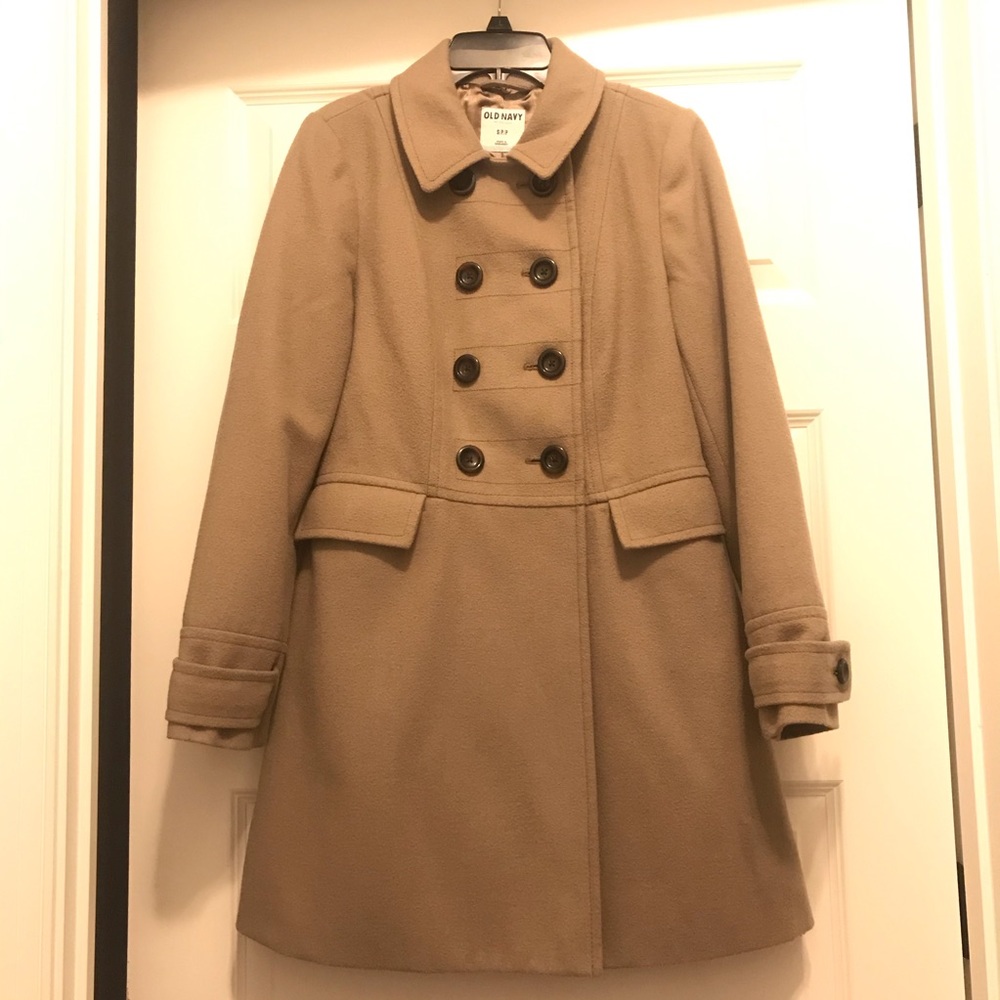 Old Navy Tan Beige Peacoat
